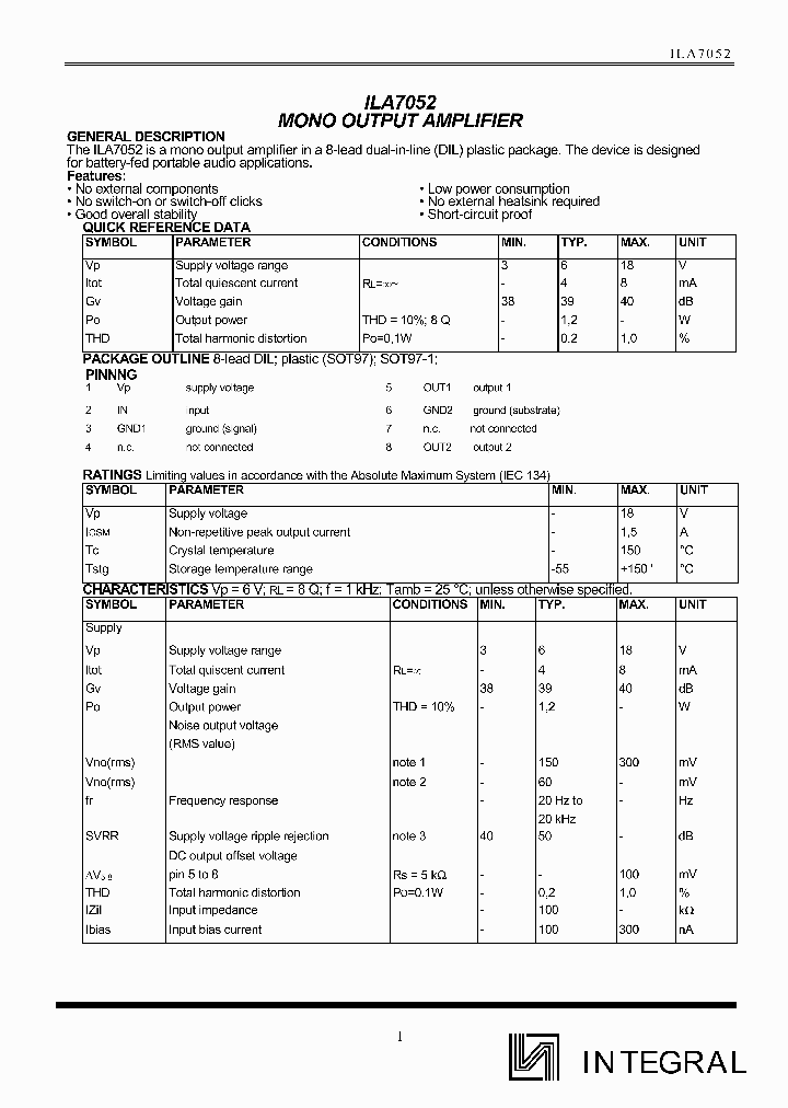 ILA7052_1254439.PDF Datasheet