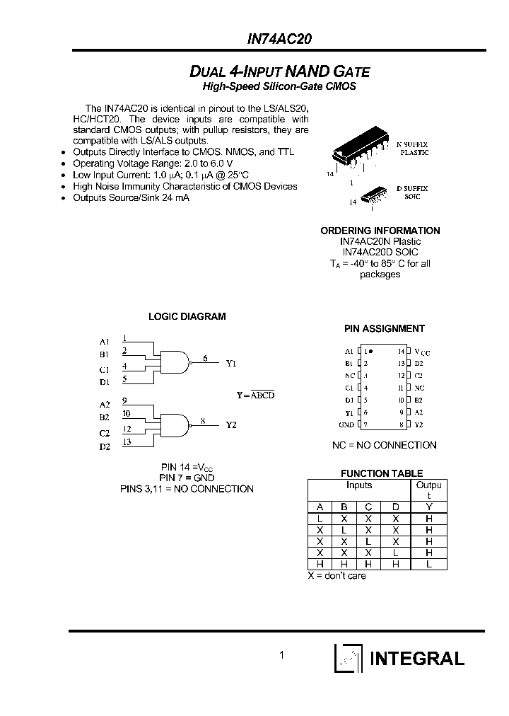 IN74AC20N_1254700.PDF Datasheet
