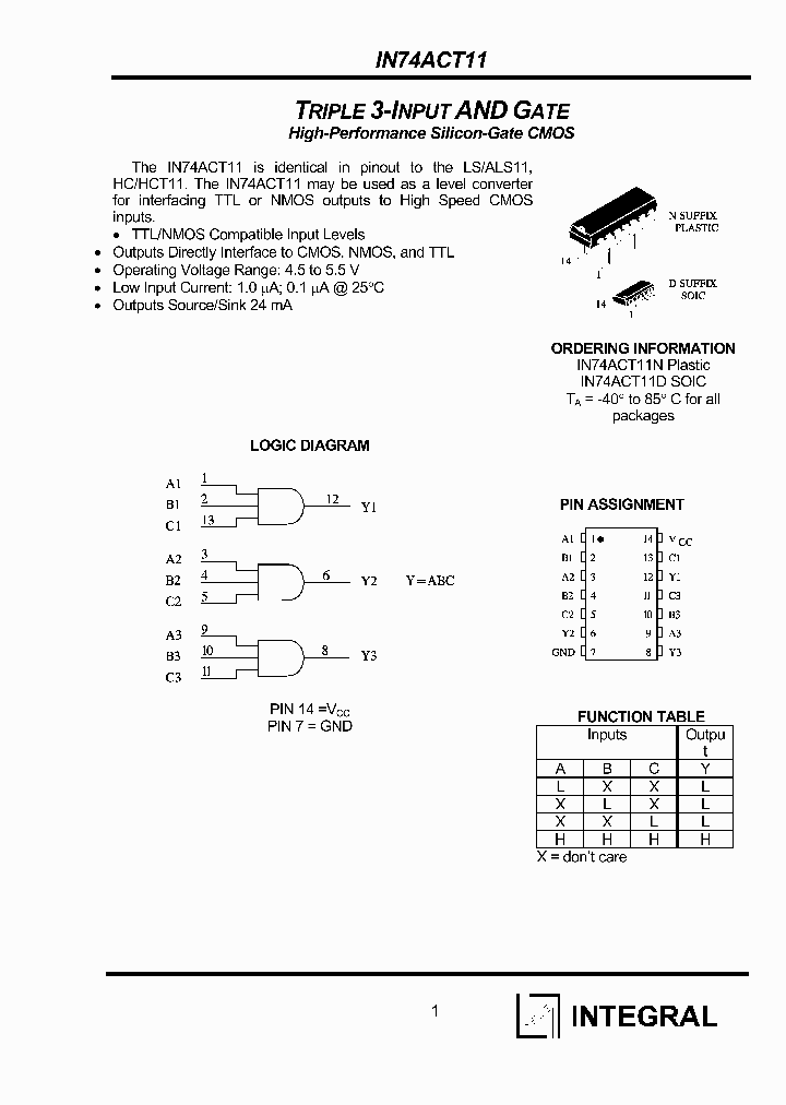 IN74ACT11N_1254719.PDF Datasheet