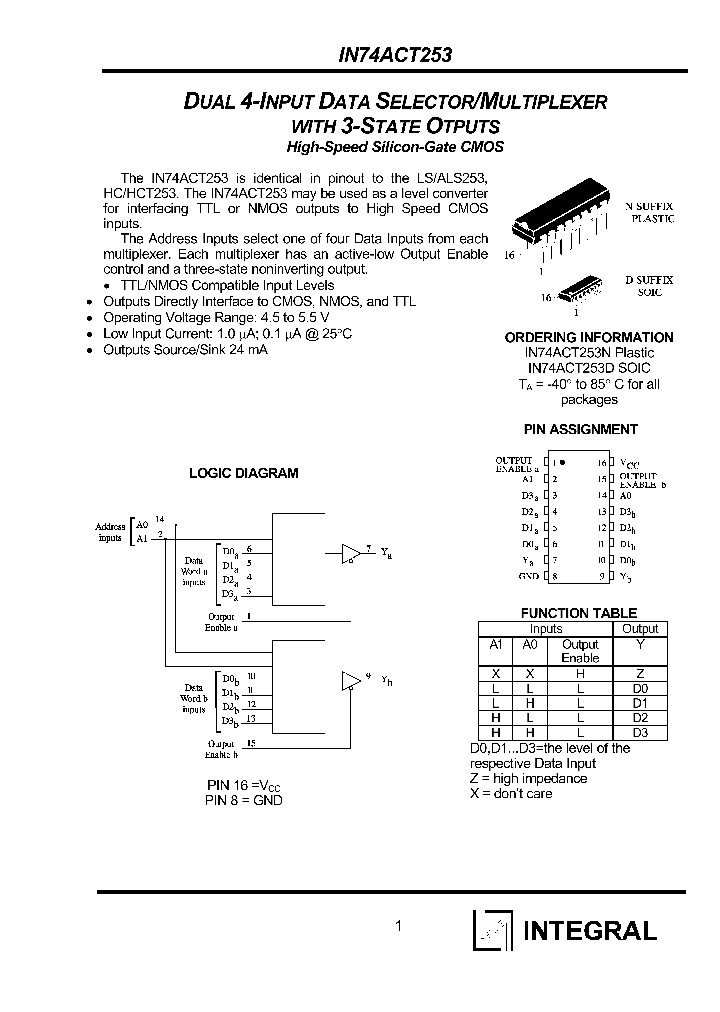 IN74ACT253N_1254743.PDF Datasheet