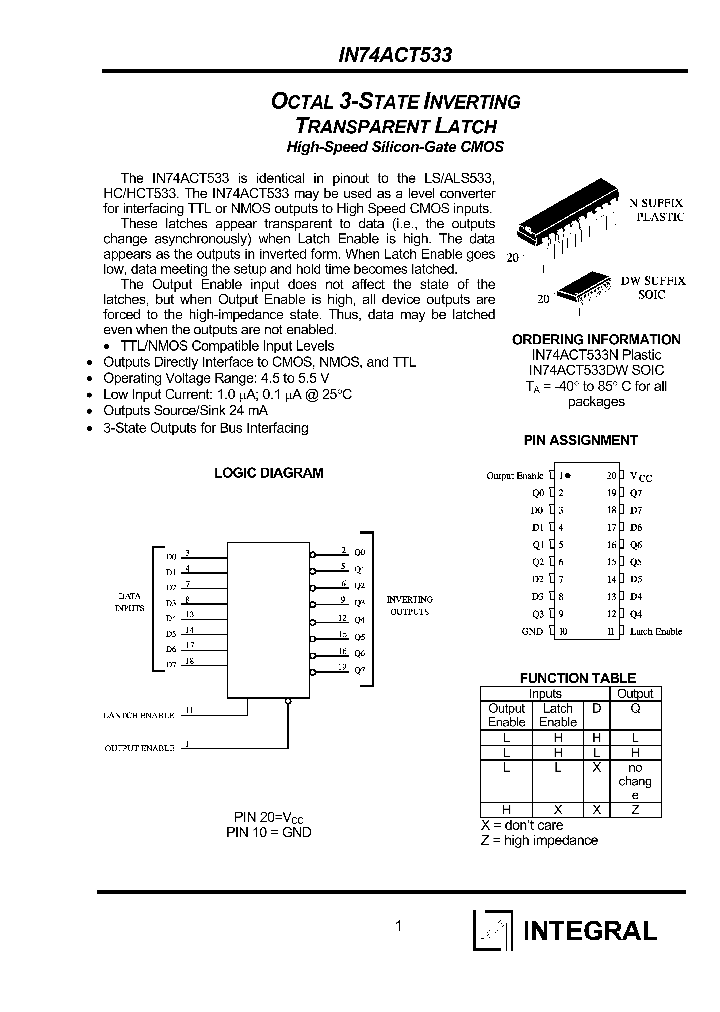 IN74ACT533N_1254754.PDF Datasheet