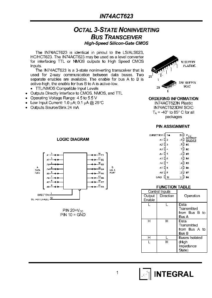 IN74ACT623N_1254759.PDF Datasheet