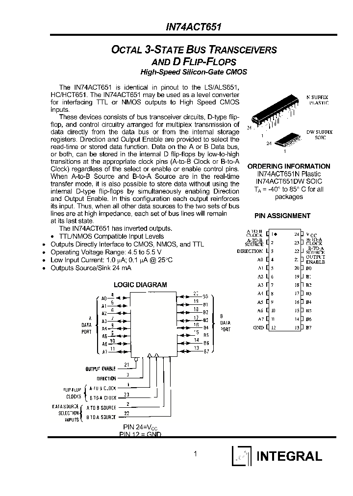 IN74ACT651N_1254762.PDF Datasheet