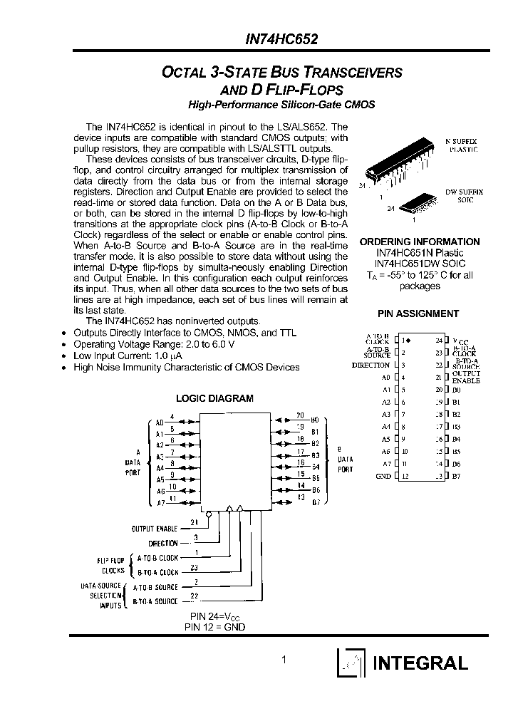 IN74HC652_1254819.PDF Datasheet