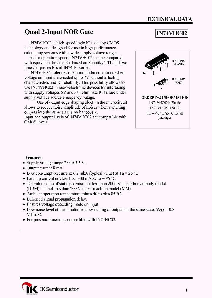 IN74VHC02N_1254867.PDF Datasheet