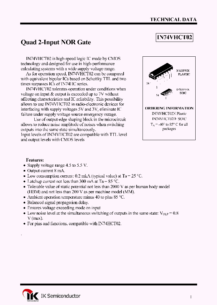 IN74VHCT02N_1254878.PDF Datasheet