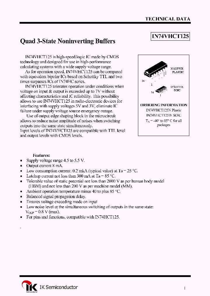 IN74VHCT125N_1254880.PDF Datasheet