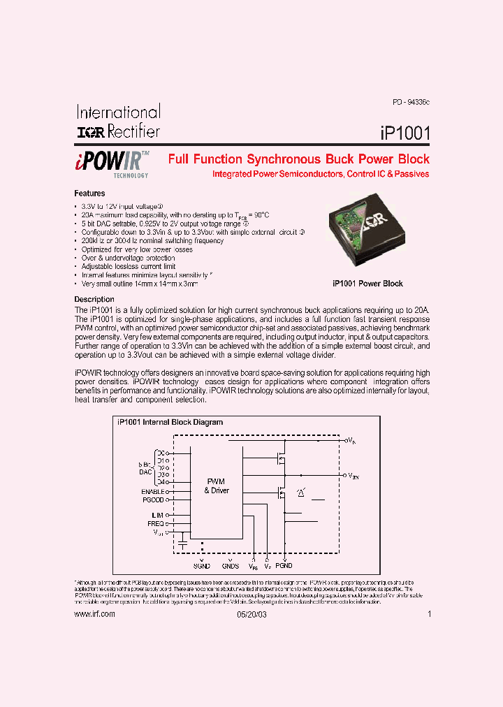 IP1001_1254987.PDF Datasheet