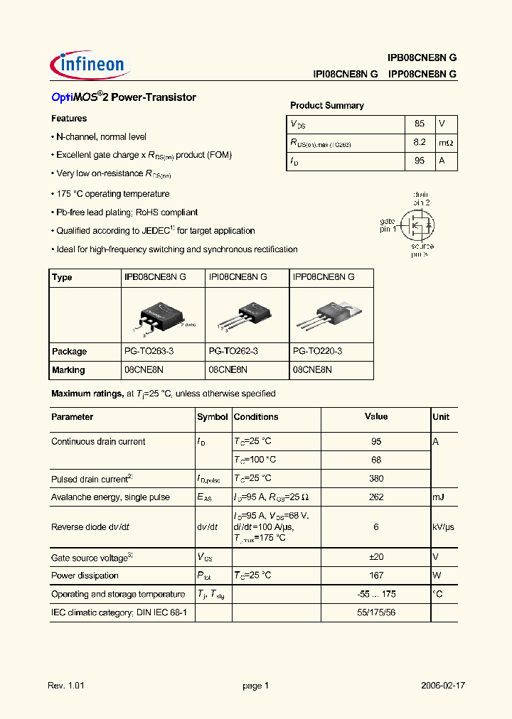 IPB08CNE8NG_657788.PDF Datasheet