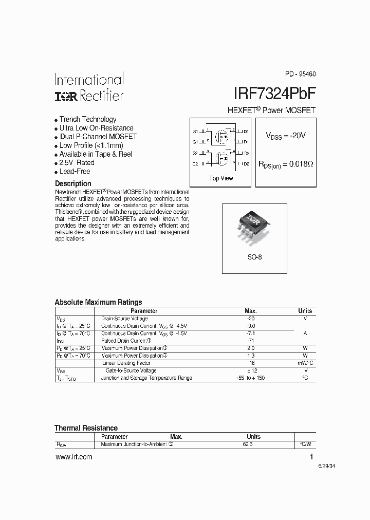 IRF7324PBF_687930.PDF Datasheet