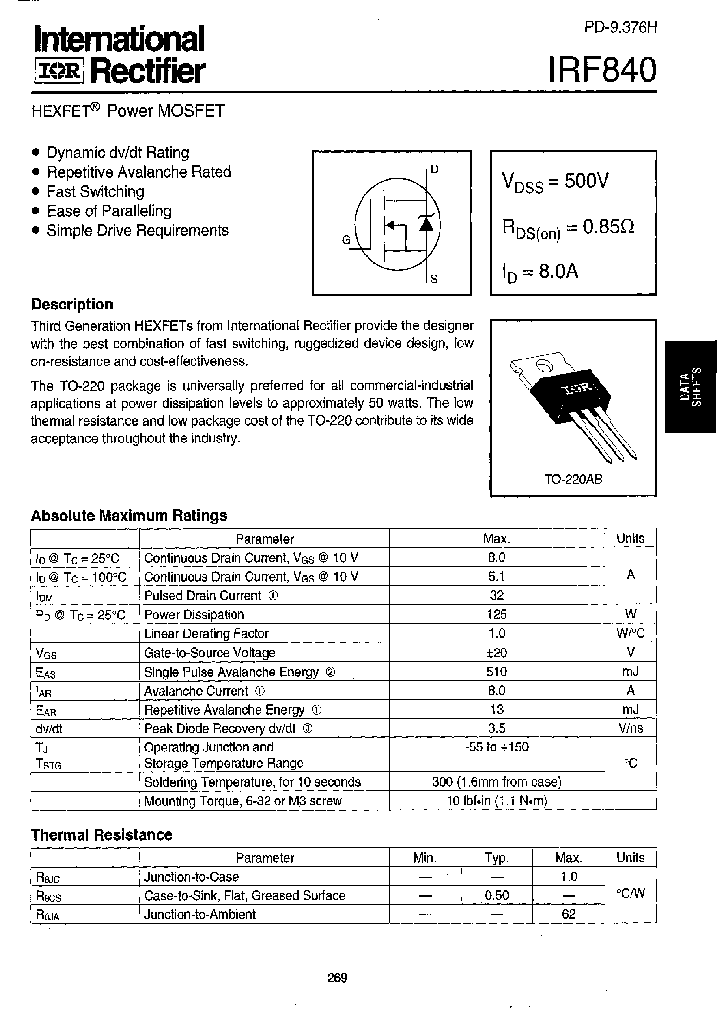 IRF840_1255702.PDF Datasheet