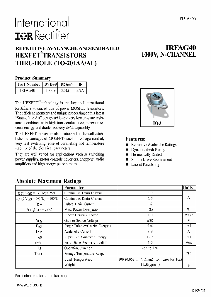 IRFAG40_772572.PDF Datasheet