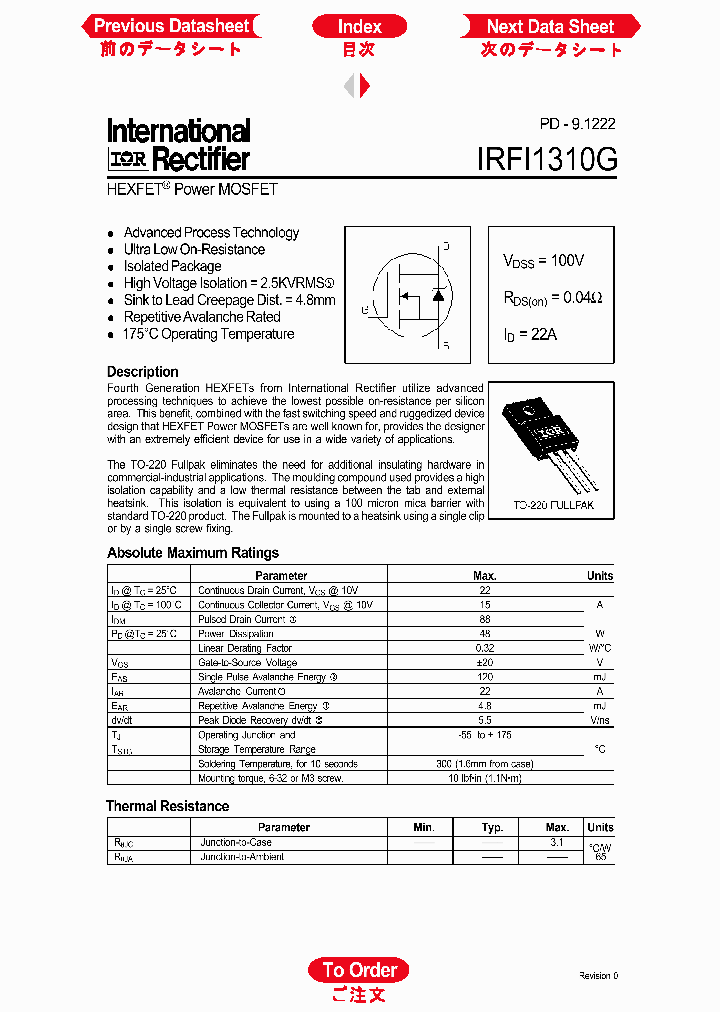 IRFI1310G_1255836.PDF Datasheet