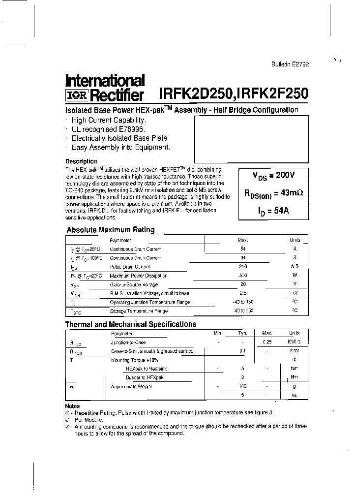 IRFK2F250_773263.PDF Datasheet