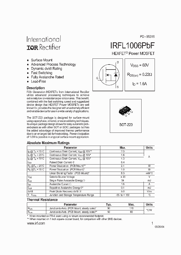 IRFL1006PBF_709428.PDF Datasheet