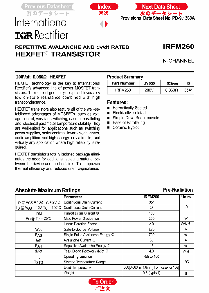 IRFM260_1255941.PDF Datasheet