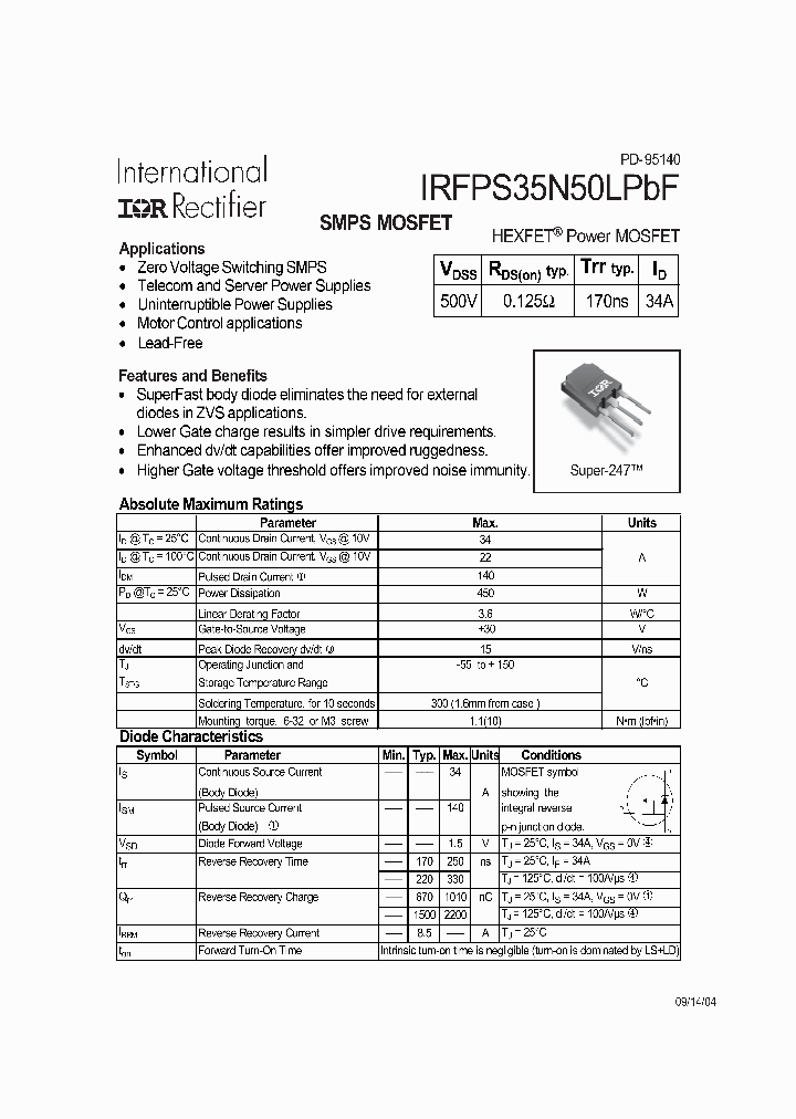 IRFPS35N50LPBF_1256048.PDF Datasheet