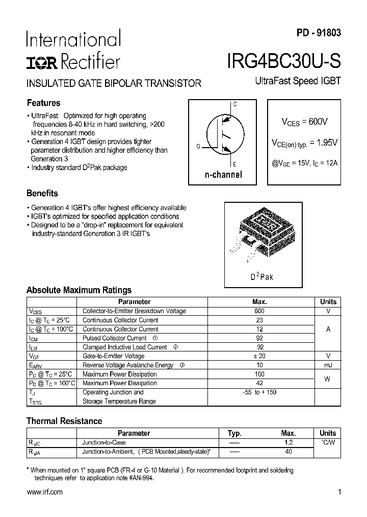 IRG4BC30U-S_788815.PDF Datasheet