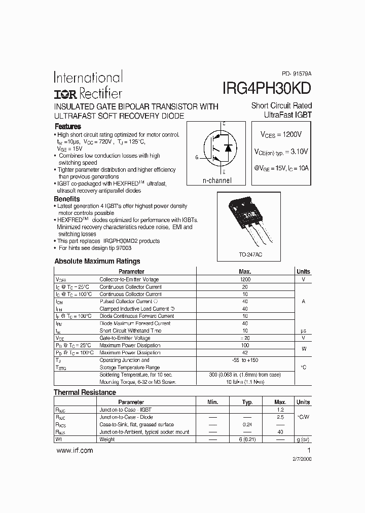 IRG4PH30KD_942665.PDF Datasheet