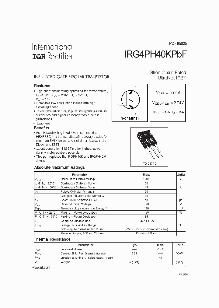 IRG4PH40KPBF_709378.PDF Datasheet