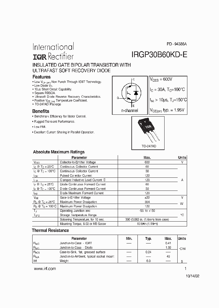 IRGP30B60KD-E_1256472.PDF Datasheet