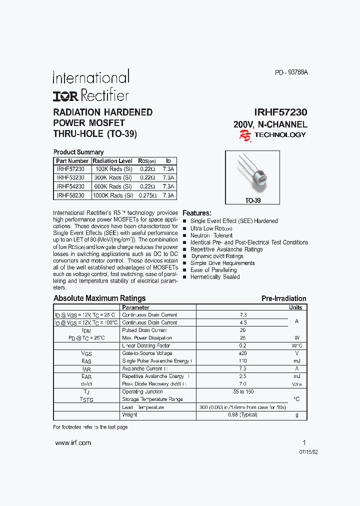 IRHF58230_939230.PDF Datasheet