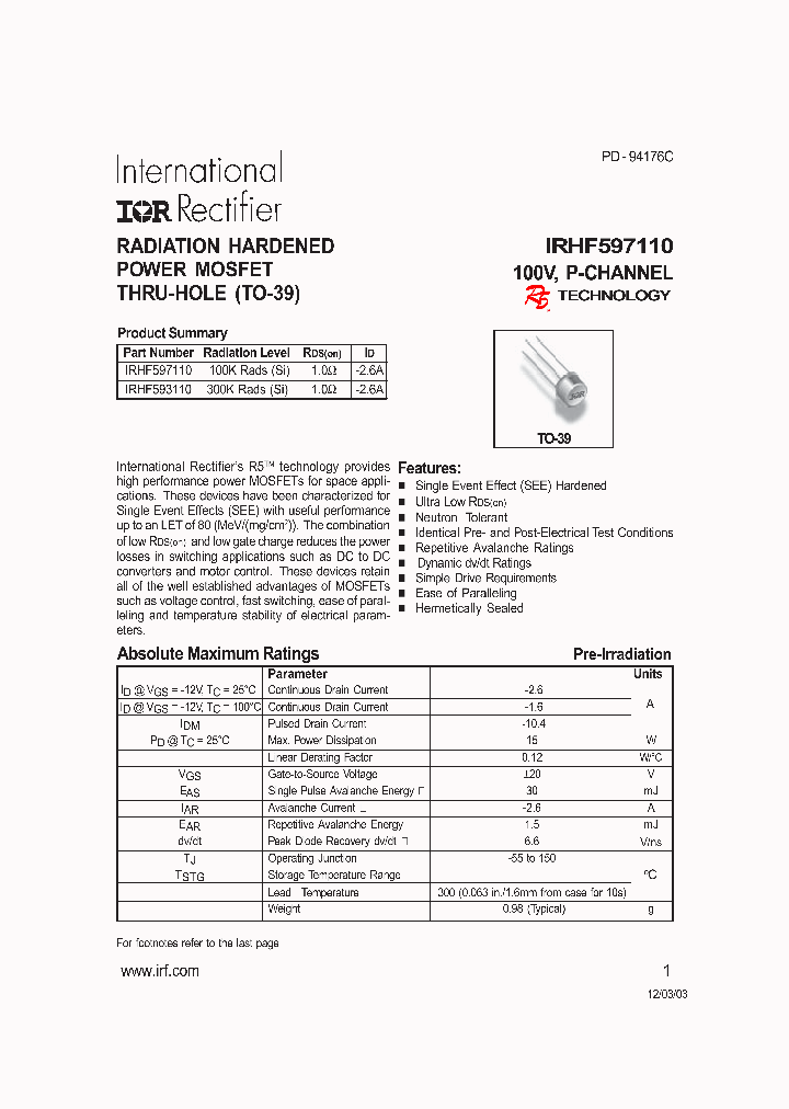 IRHF597110_1256556.PDF Datasheet