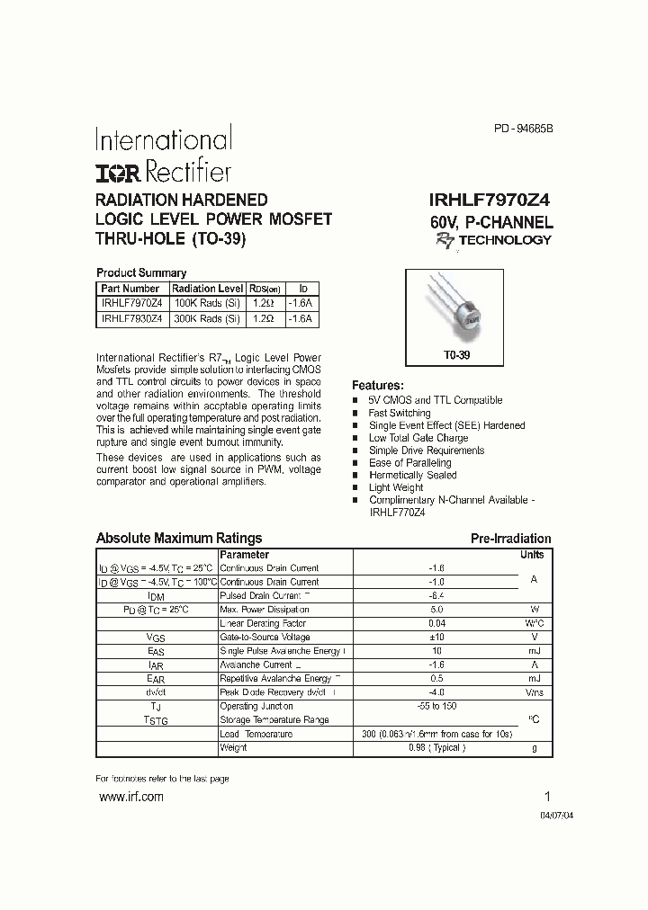 IRHLF7970Z4_1256576.PDF Datasheet