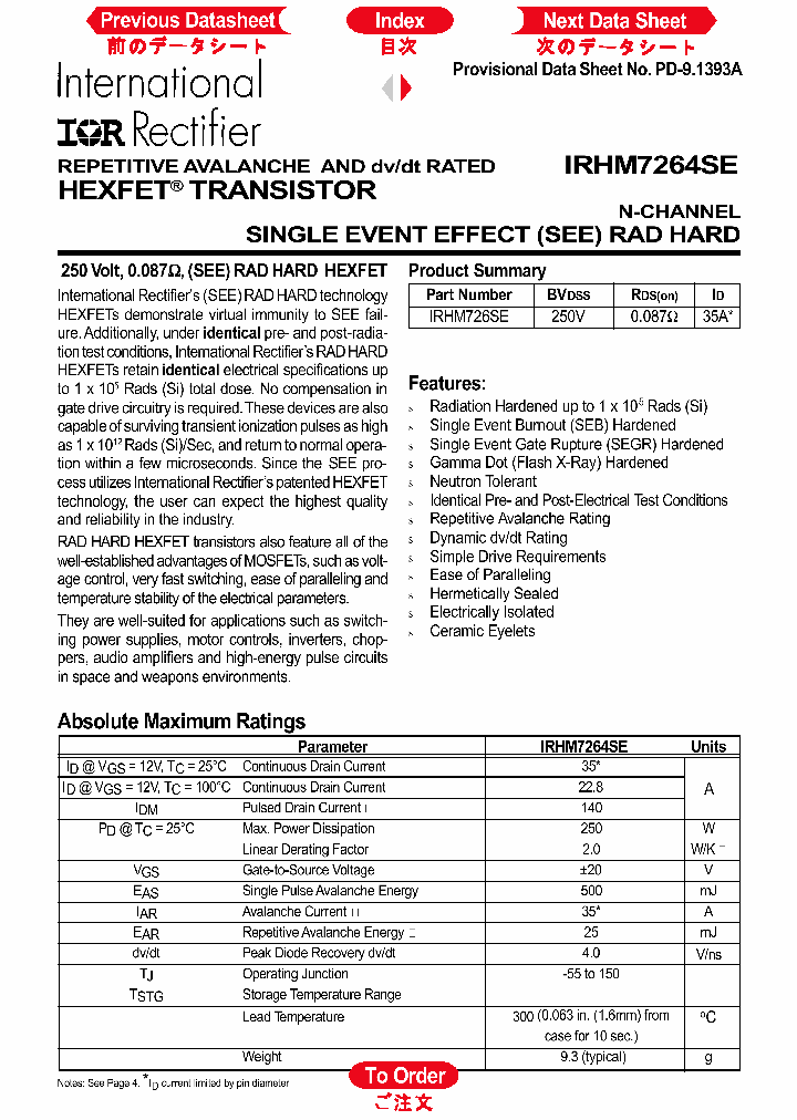IRHM7264SE_1256589.PDF Datasheet