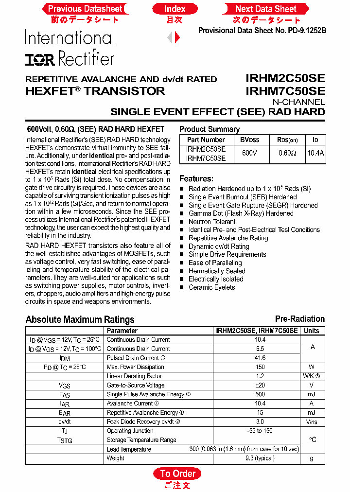 IRHM7C50SE_1256593.PDF Datasheet