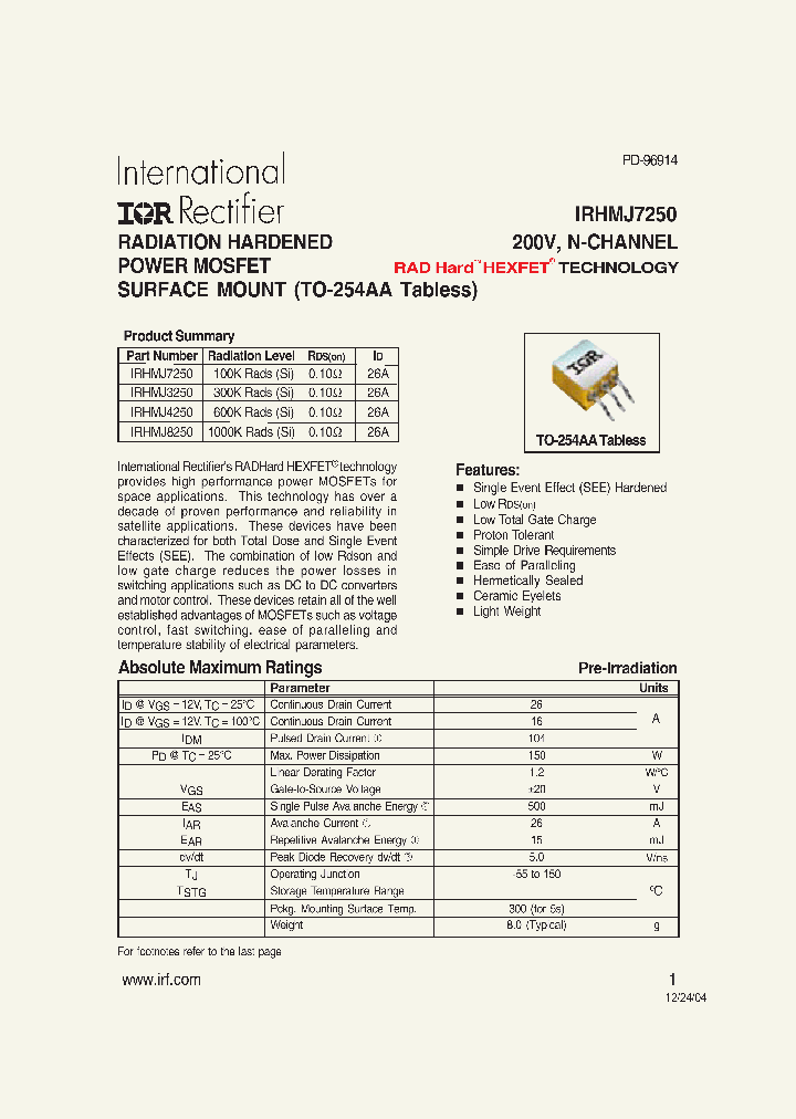 IRHMJ8250_1256616.PDF Datasheet