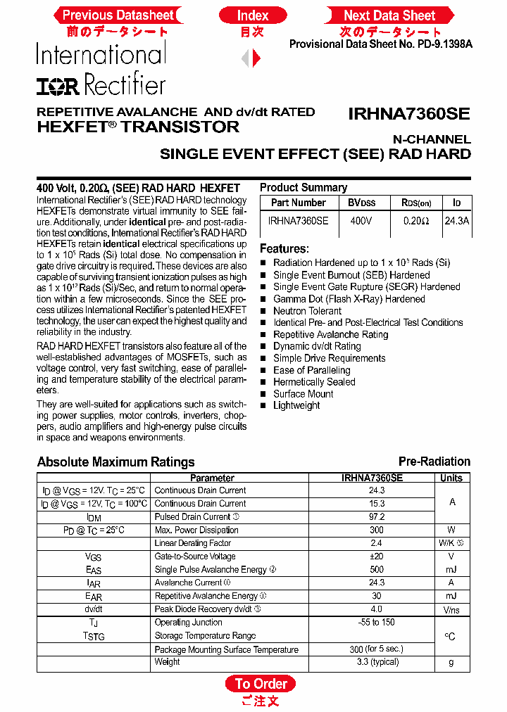 IRHNA7360SE_1256652.PDF Datasheet