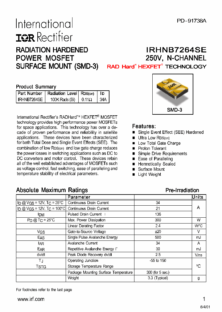 IRHNB7264SE_1256661.PDF Datasheet