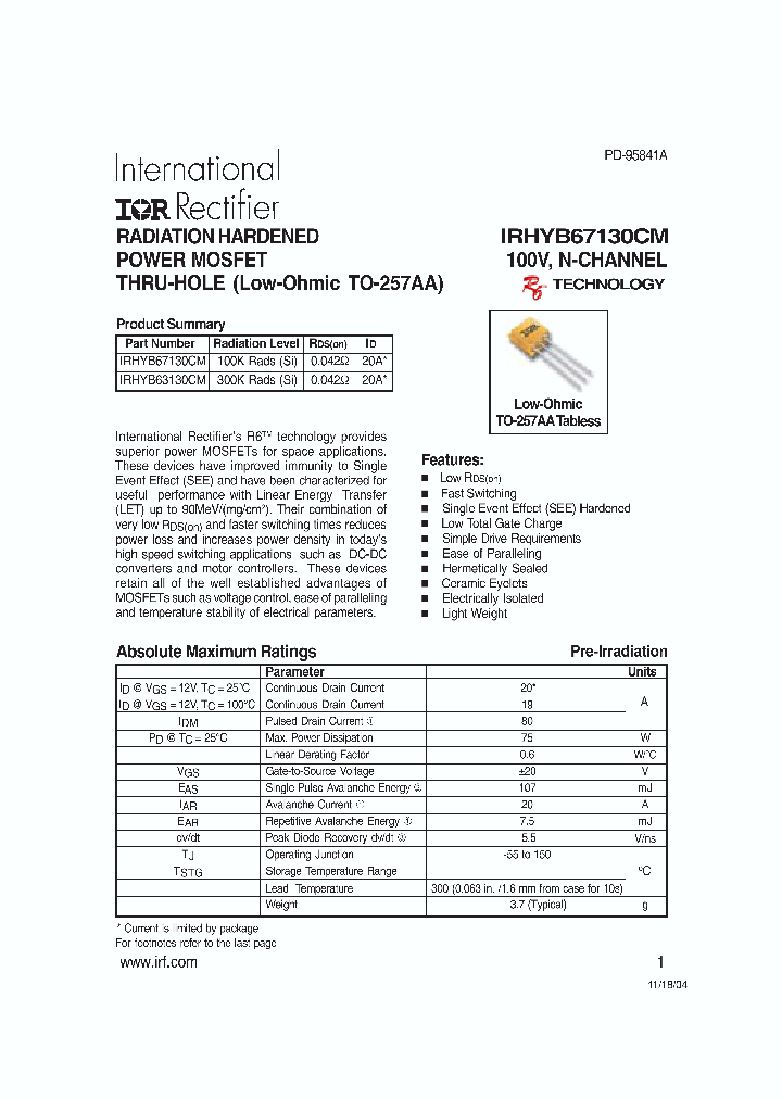 IRHYB597Z30CM_1256701.PDF Datasheet