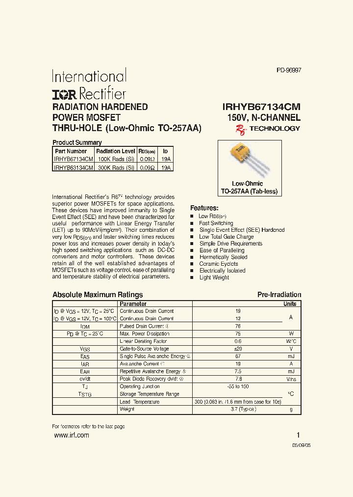 IRHYB67134CM_1256703.PDF Datasheet