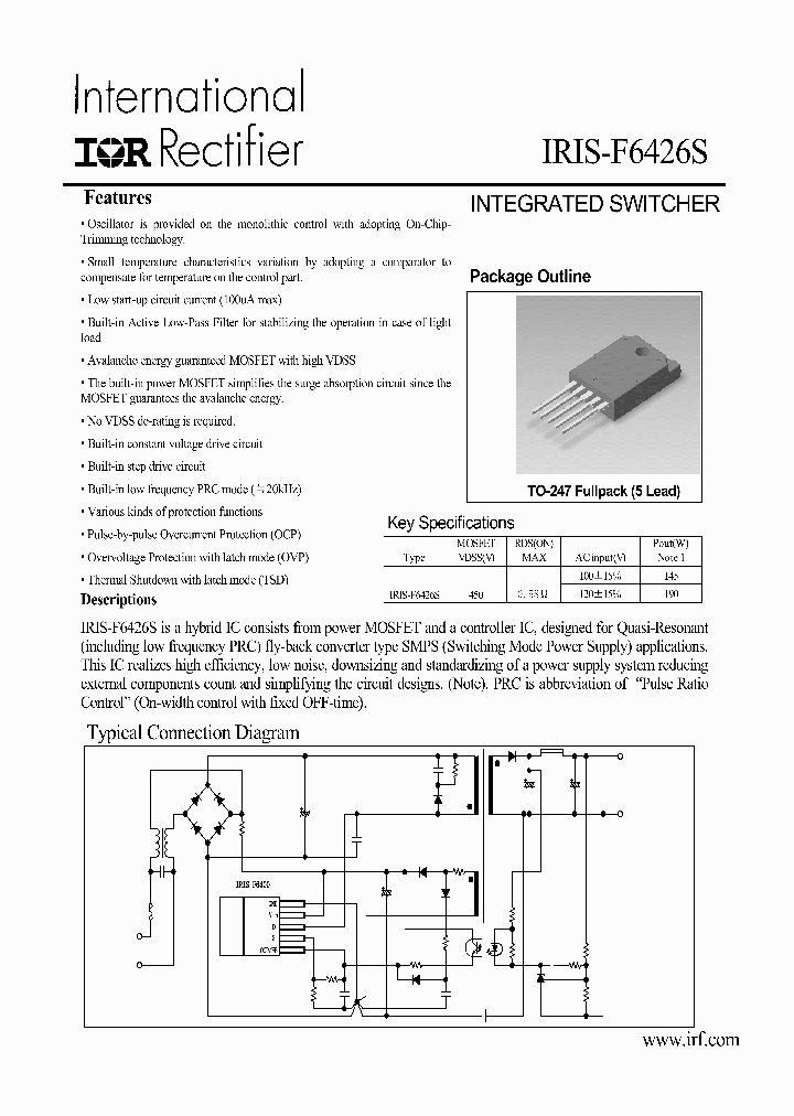 IRIS-F6426S_1256722.PDF Datasheet