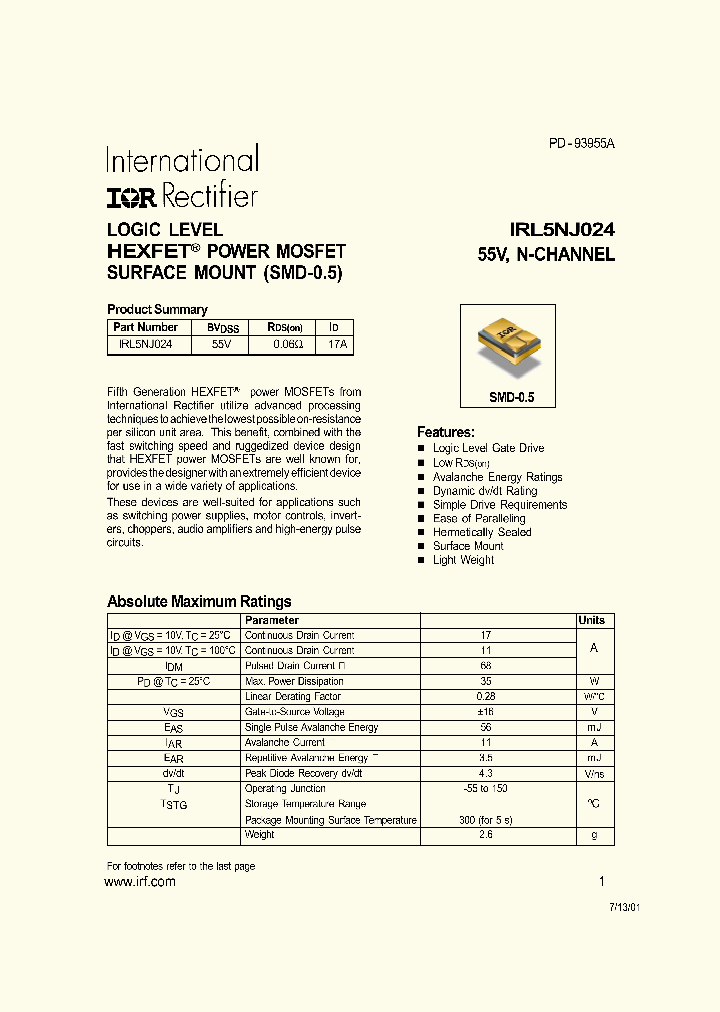 IRL5NJ024_1256823.PDF Datasheet