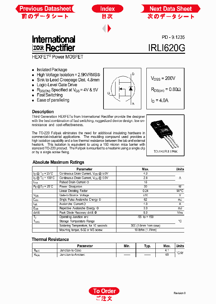 IRLI620G_1256858.PDF Datasheet