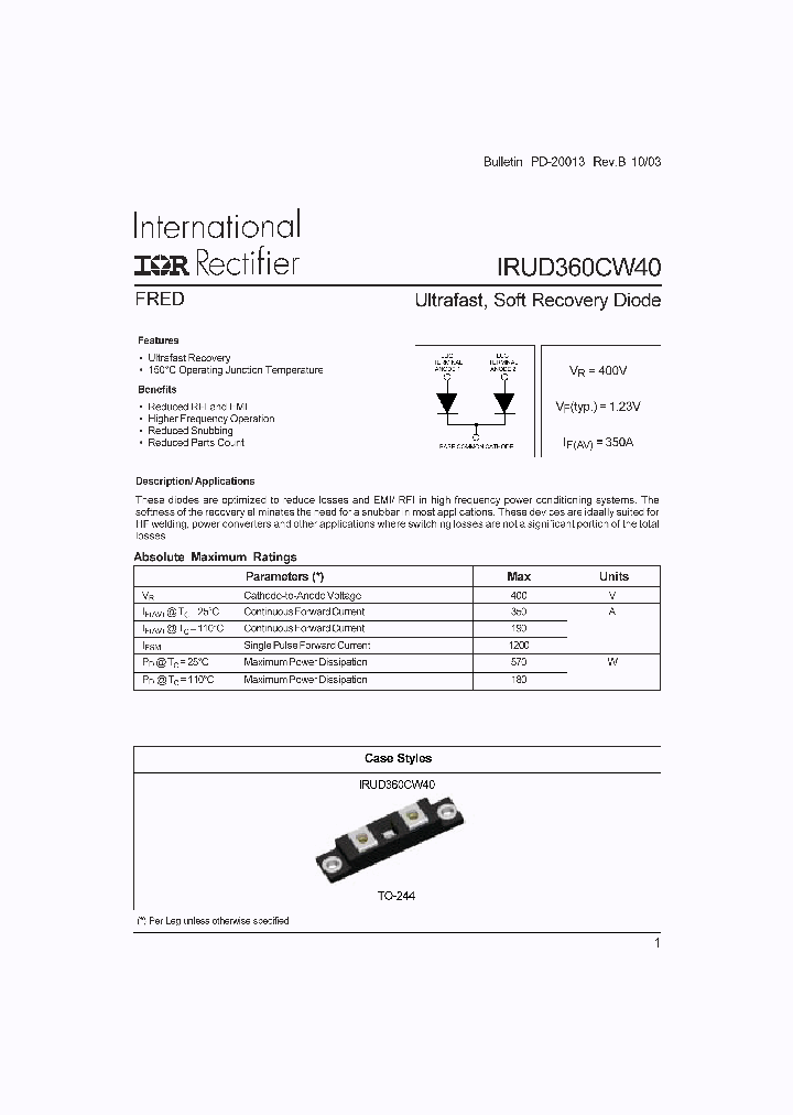IRUD360CW40_1257074.PDF Datasheet