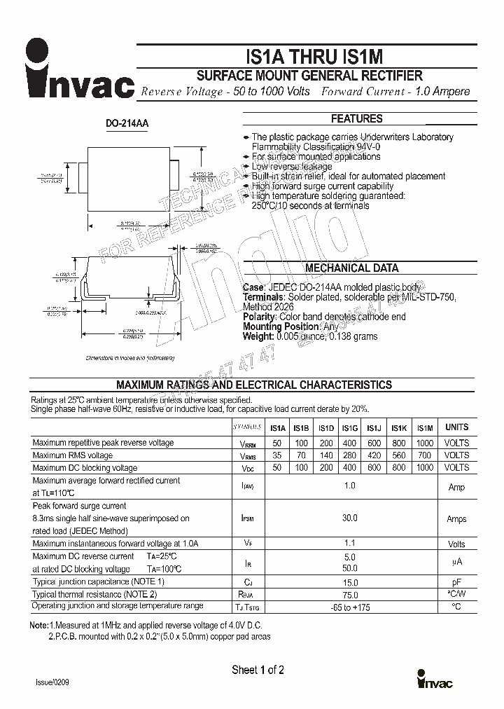 IS1M_1257082.PDF Datasheet