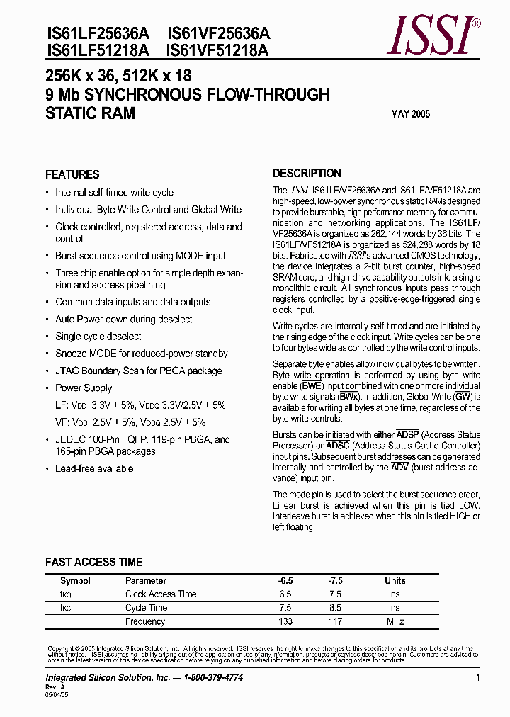 IS61VF51218A_660590.PDF Datasheet