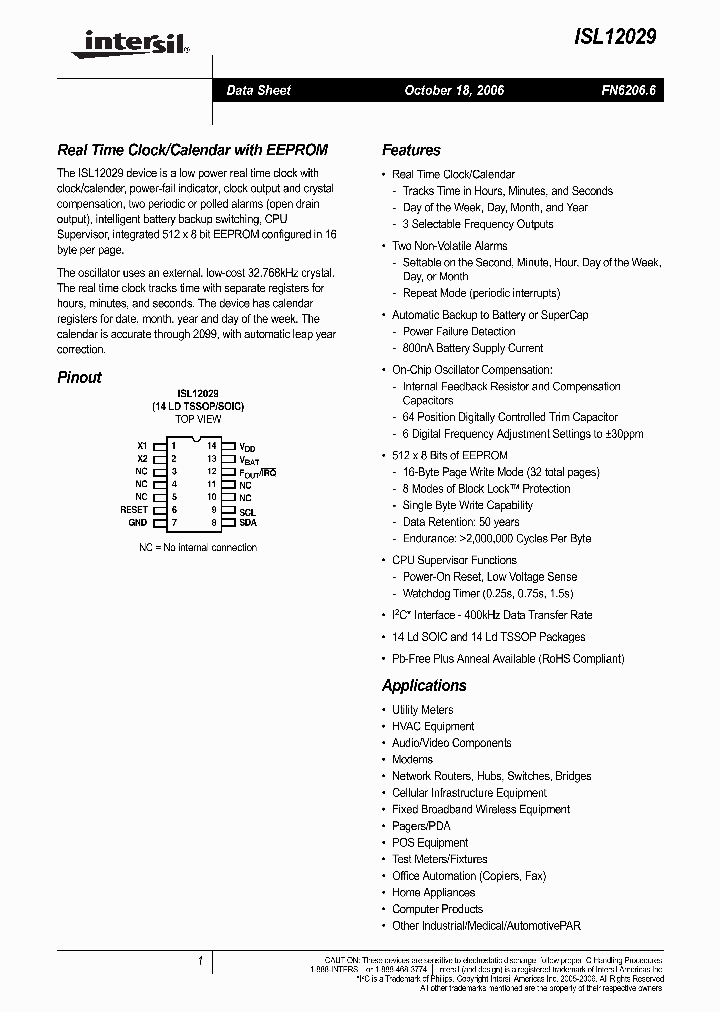 ISL12029IB27AZ_716314.PDF Datasheet