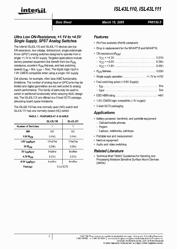 ISL43L111IHZ-T_1257361.PDF Datasheet