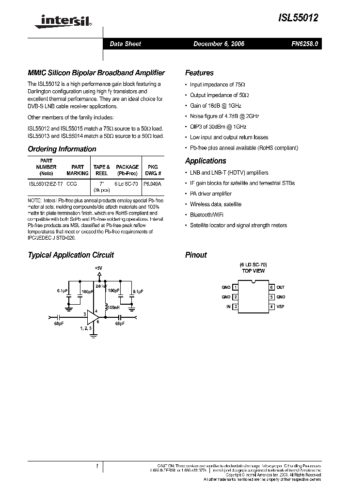 ISL55012_711171.PDF Datasheet