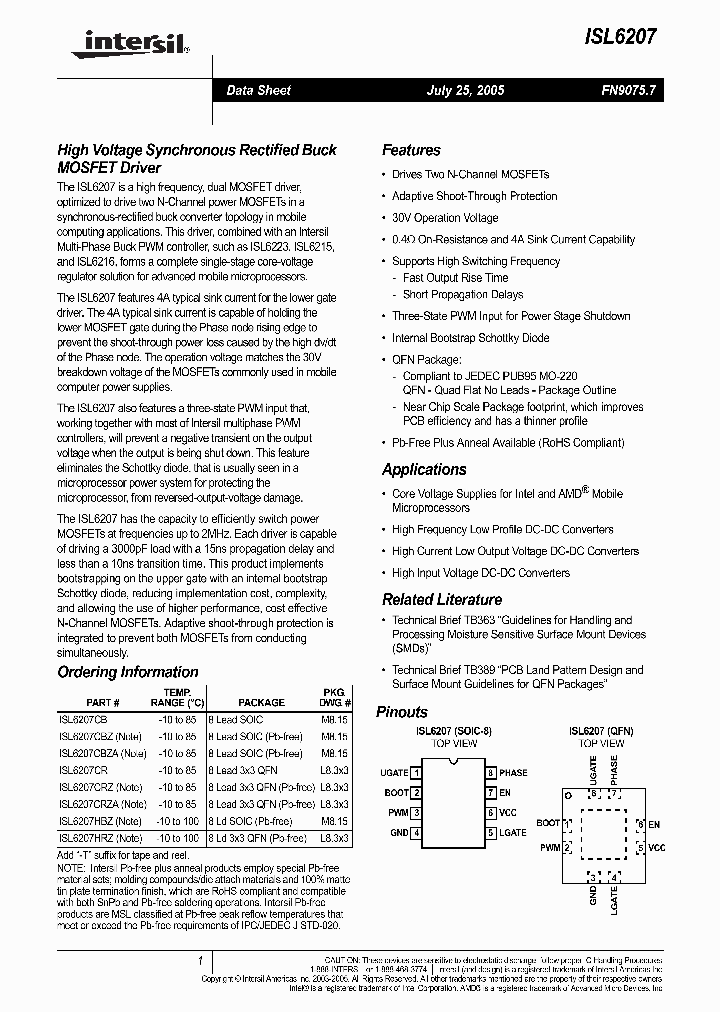 ISL6207_872167.PDF Datasheet