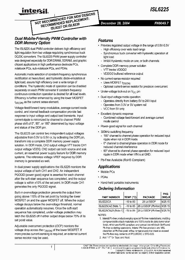 ISL6225CAZA-T_1257428.PDF Datasheet