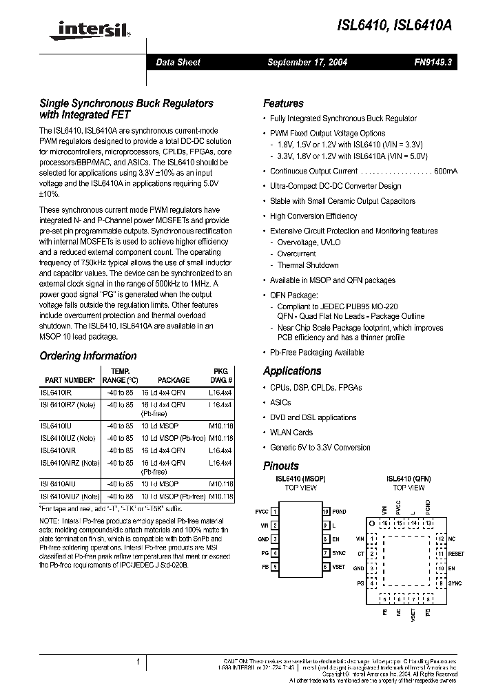 ISL6410IUZ-TK_1257468.PDF Datasheet