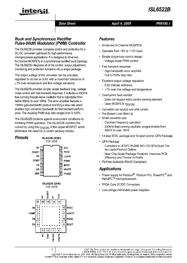 ISL6522BIRZ-T_1257501.PDF Datasheet