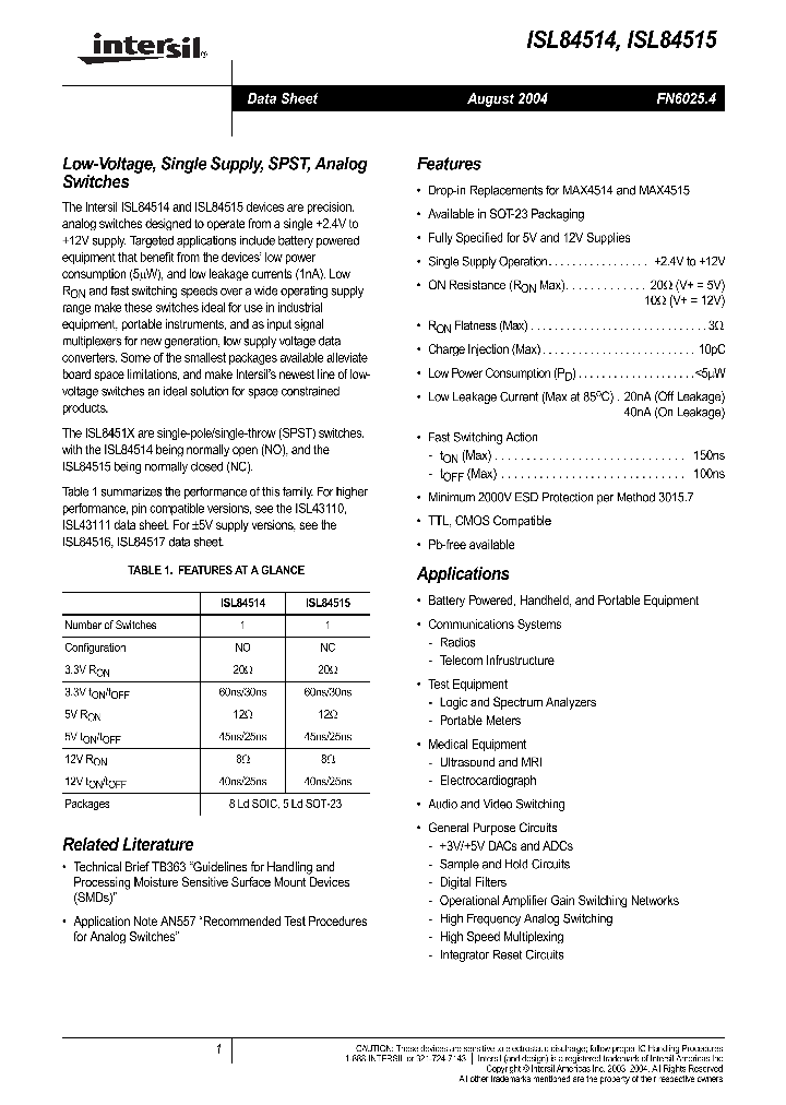 ISL84514IBZ_718916.PDF Datasheet