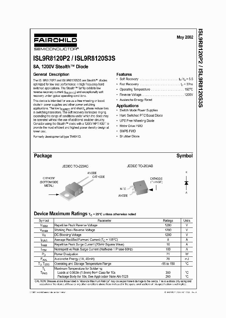 ISL9R8120S3S_1257737.PDF Datasheet
